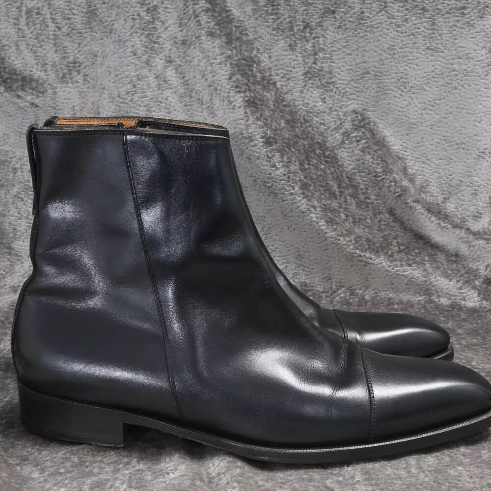 Sutor Mantellassi Black Leather Boots - Size 12 US / 45 EU